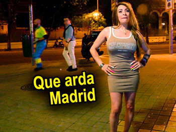 Madrid's streets are burning hot, Vanesa Colombiana is back. A real MILF for a shocking MILF Club